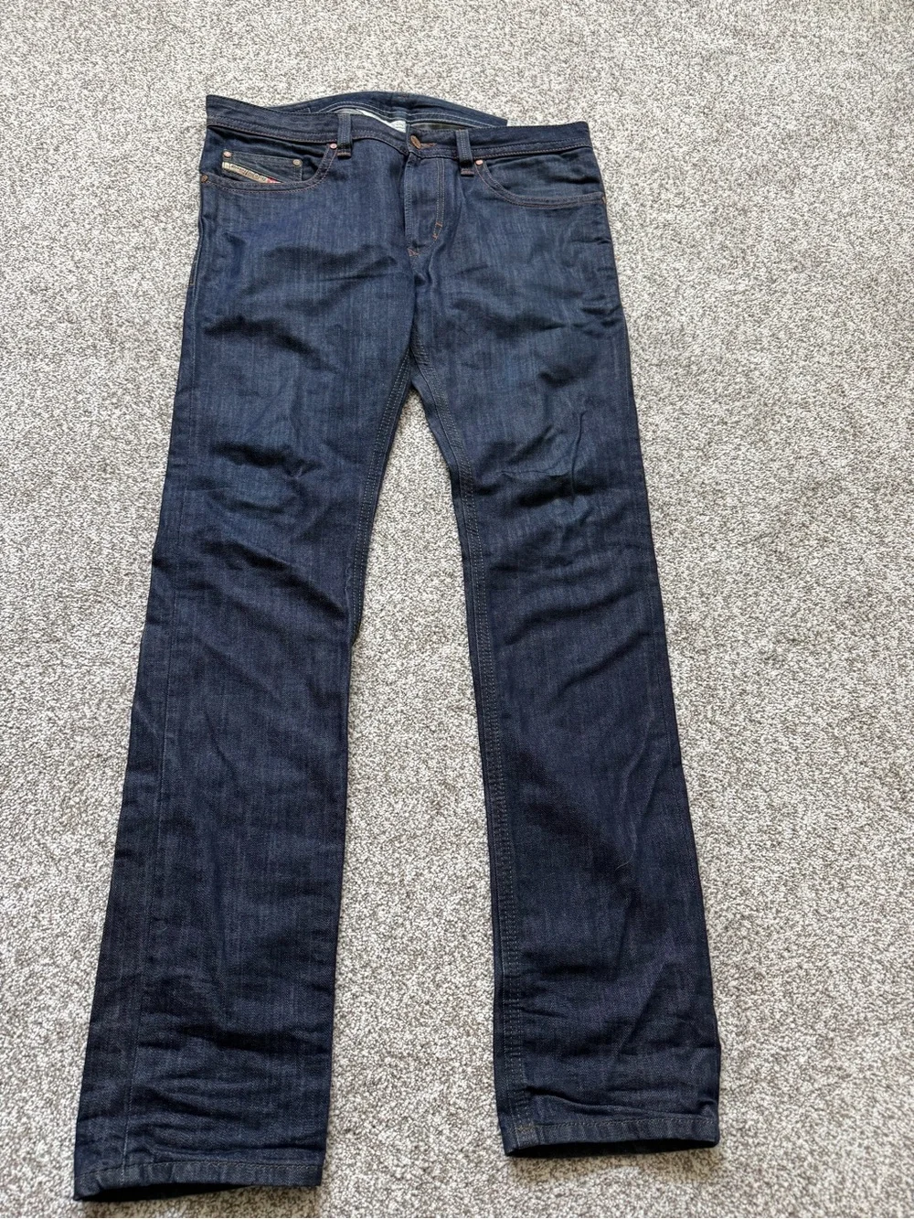 Diesel Thavar Slim-Skinny Jeans – Dark Wash – Men’s W32 L32
